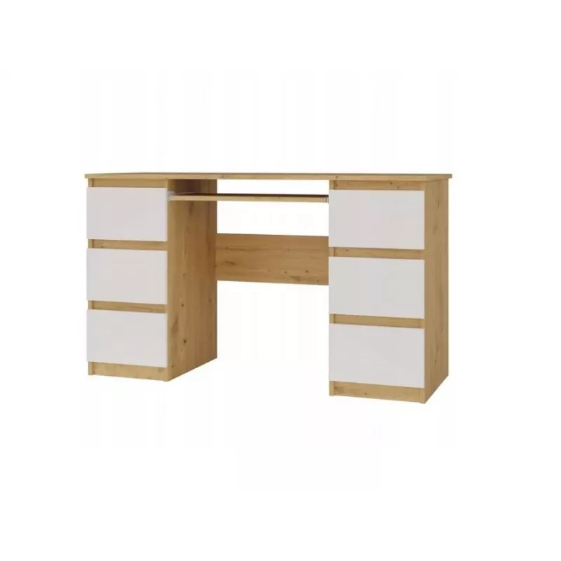 KUBA Schreibtisch Artisan-Eiche/weiß Set
