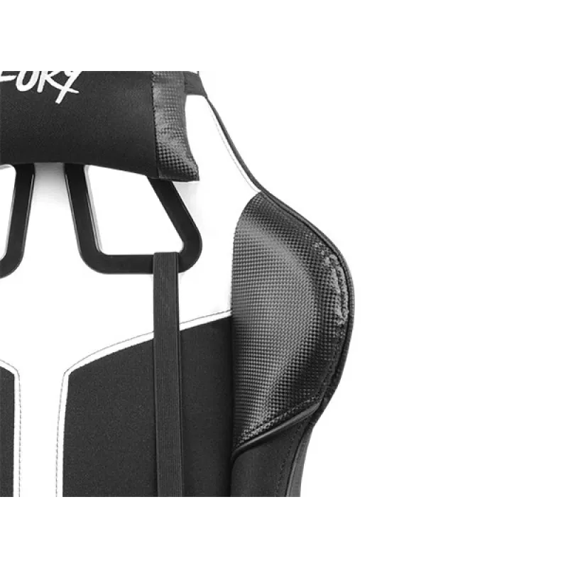 FURY Avenger XL Universal Gaming Chair Gepolsterter Sitz Schwarz, Weiß