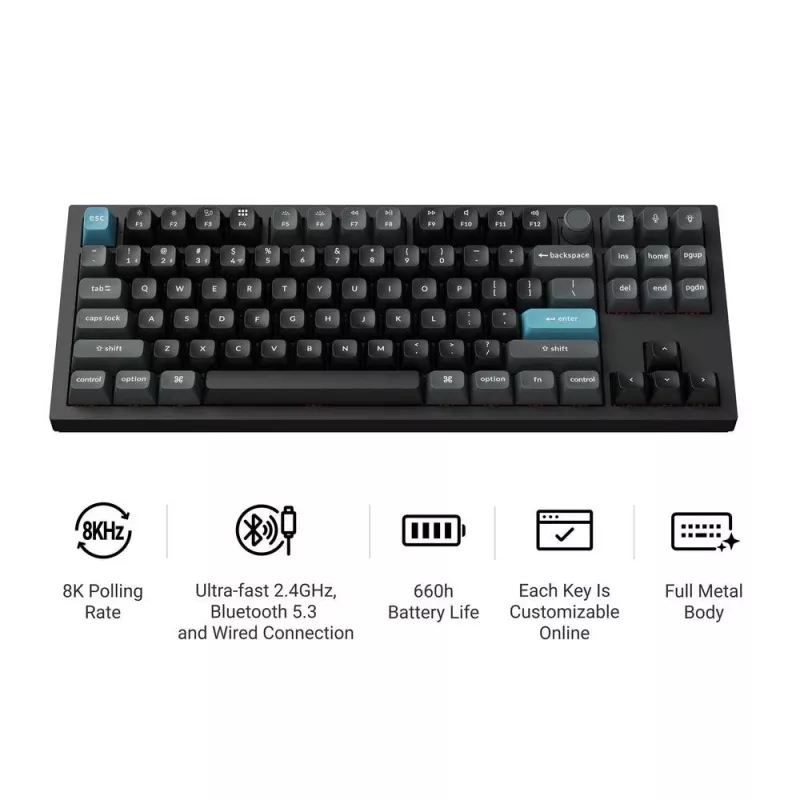 Tastatur Wrl Q3 ULTRA/Schwarz Q3U-M3 Keychron