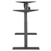 Ergo Office Höhenverstellbarer Elektrischer Schreibtisch, Grau, Max. Höhe 123 cm, 80 kg - ohne Tischplatte, für Steh- und Sitzarbeit, ER-433