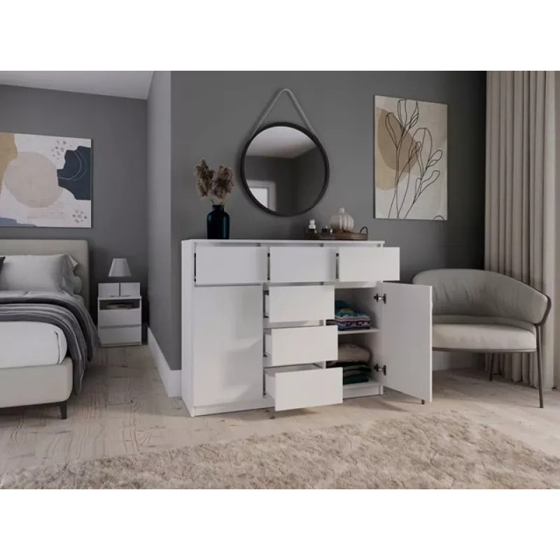 MALWA 2D6S weiß Kommode