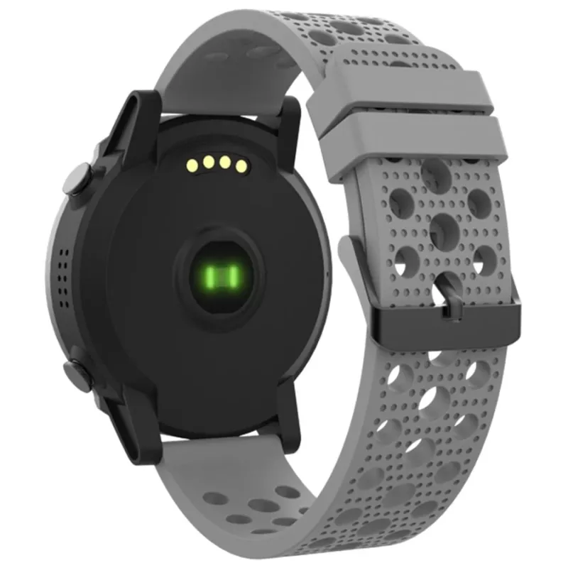 Denver SW-660 GPS-Smartwatch, 1,3" AMOLED, graues Armband