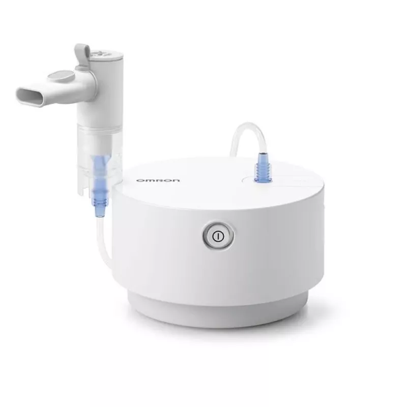 Omron C28P NE-C105-E Vernebler, 2,65 µm MMAD, 0,5 ml/min, Weiß