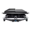 Steba RC 4 Plus Deluxe Chrome Raclette-Grill, Edelstahl/Schwarz