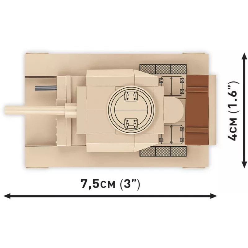Bauset Cobi Panzer III Ausf.L — 103 Teile, empfohlenes Alter 6+, beige