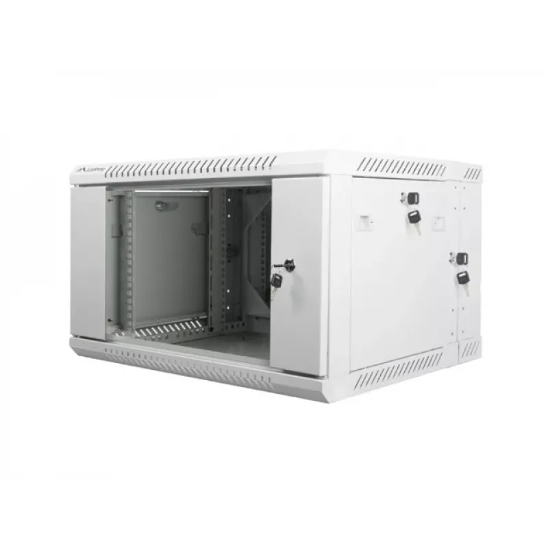 Lanberg WF02-6606-10S Rack-Schrank 6U Wandmontage-Rack Grau