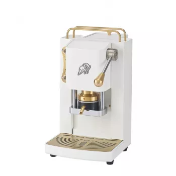 Faber Pro Essential 3.0 Espressomaschine für E.S.E.-Pads, Weiß / Messing