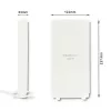 Qoltec 57013 Rundstrahl-4G-LTE-Innenantenne, 2x SMA, 0,6-2,7 GHz, 30 dBi, vertikale Polarisation, 50 Ω, weißes ABS