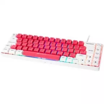GAMIAC TKL69G SF Gaming Tastatur, Kailh Blau - weiß/rot