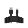 Belkin BOOST CHARGE Flex USB-A-auf-Lightning-Kabel CAA008BT1MBK, 1 m, Schwarz