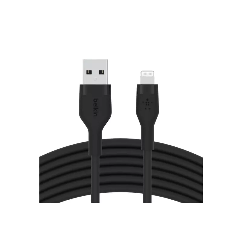 Belkin BOOST CHARGE Flex USB-A-auf-Lightning-Kabel CAA008BT1MBK, 1 m, Schwarz