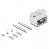 DeLOCK 67023 D-Sub Gehäuse für 9 Pin Stecker / Buchse, 90° gewinkelt, Zinklegierung