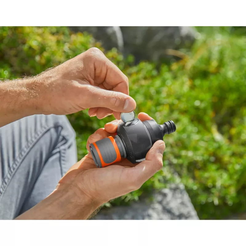 Gardena AquaCount 18350-20 Wasserzähler, Schwarz/Grau/Orange