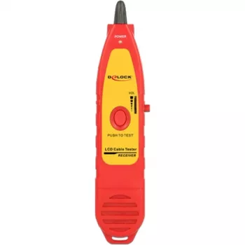 Delock 86109 Kabelfinder für Kabeltester 86108, Rot/Gelb