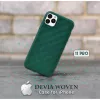 Schutzhülle Devia Woven2 für iPhone 11 Pro, grün