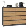 Topeshop M8 120 ANT/ART KPL Kommode