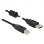 USB-Kabel DeLOCK 2m USB 2.0-A USB 2.0-B Schwarz