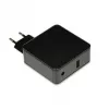 Laptop-Netzteil IBOX IUZ65WA, AC/DC automatisch 100–240V → 18,5–20,5V, 65W, 1×USB, schwarz