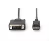 ASM AK-340301-030-S ASSMANN Kabel Displayport 1.1a mit Verriegelung Typ DP/DVI-D (24+1) M/M Schwarz 3m