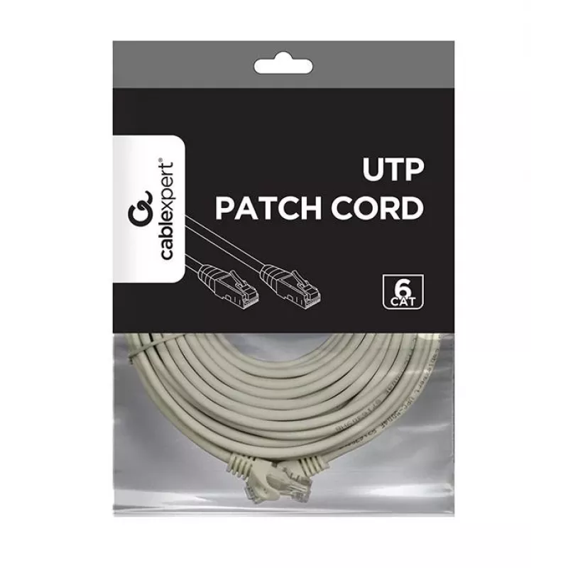Netzwerkkabel Gembird PP6U-20M Cat6 U/UTP 20 m RJ-45 grau