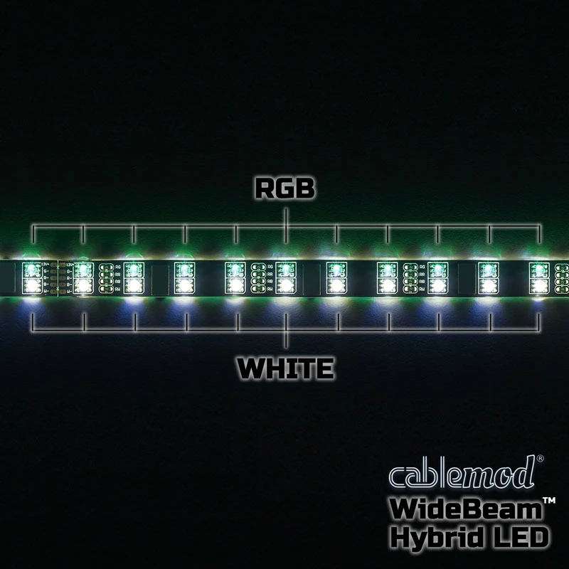 LED-Streifen CableMod CM-LED-30-D30RGBW-R Weiß RGB 30 cm