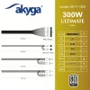 Akyga AK-T1-300 300 W TFX-Netzteil, aktive PFC, 80-mm-Lüfter