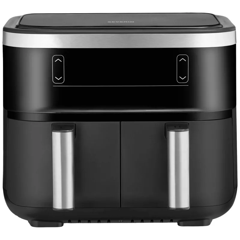 Heißluftfritteuse Severin FR 2453 Double 3,25 L 2850 W Schwarz Silber