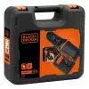 Black & Decker BDCDC18K-QW Bohrmaschine schwarz, O