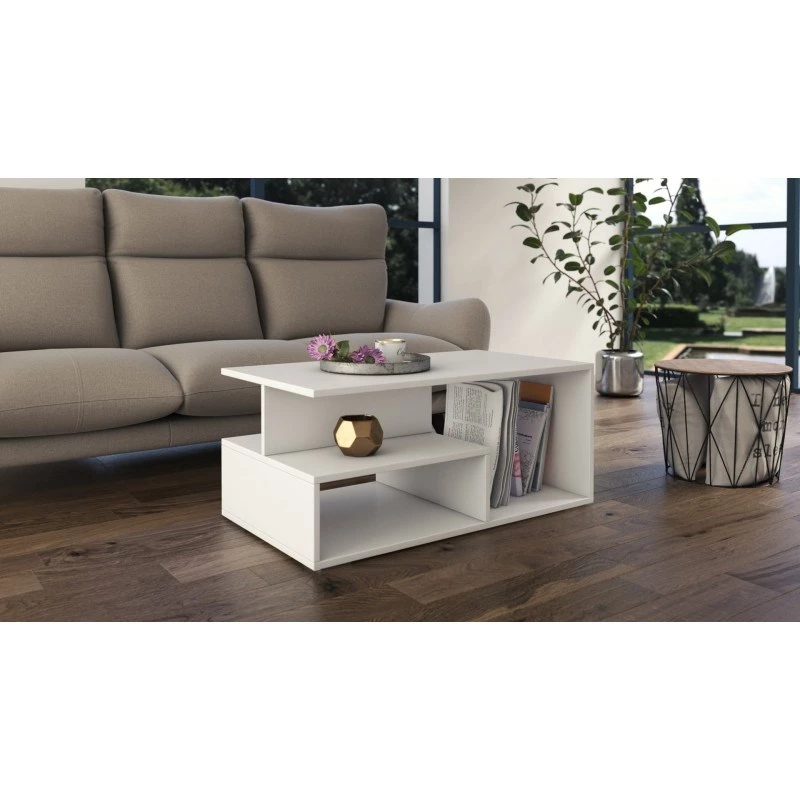 Topeshop PRIMA BIEL Couchtisch / Beistelltisch / Endtisch Couchtisch frei geformt 1 Bein(e)