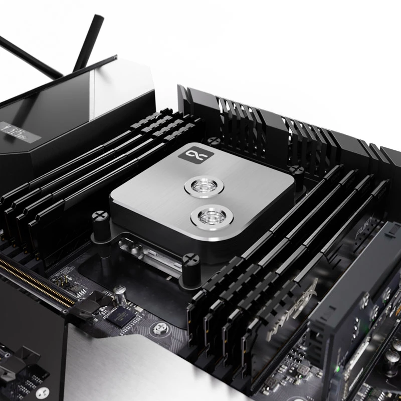Alphacool Core 1 13444 CPU-Wasserkühler, LGA1700/LGA1851/AM4/AM5, silber