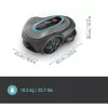 Mähroboter GARDENA smart SILENO max — 1500 m², 16 cm Schnittbreite, Akku, LONA-Navigation, grau