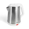 Jata JEHA1723 Wasserkocher, 2 l, 1500 W, Edelstahl, Weiß