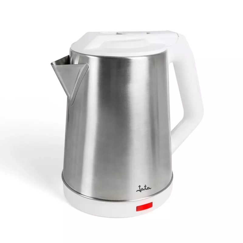 Jata JEHA1723 Wasserkocher, 2 l, 1500 W, Edelstahl, Weiß