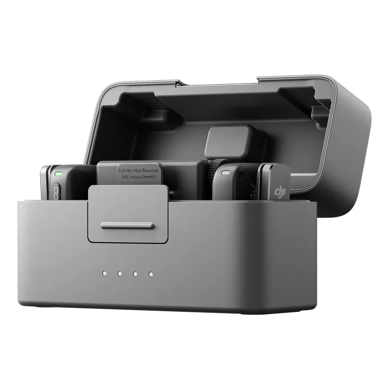DJI Mic Mini (2 TX + 1 RX + Ladecase) Drahtloses Mikrofon-Kit - Dunkelgrau