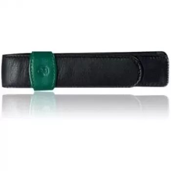 Schreibgeräte-Etui Pelikan Leder TG22 Schwarz-Grün (923722)