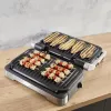 Elektrischer Kontaktgrill Tefal OptiGrill+ XL Edelstahl — große Kapazität, automatische Garprogramme