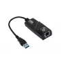 Akyga AK-AD-31 USB-3.0-auf-Gigabit-Ethernet-Adapter, RJ45, 15 cm Kabel, schwarz