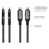 Good Connections Ethernet-Kabel USB-C RJ45, Anthrazit, 1,0 m