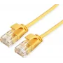 ROLINE GREEN 21.44.3926 Patchkabel Cat.6A U/UTP (Class EA), LSOH, Slim, 3 m, Gelb