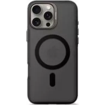 Decoded Rückseitenabdeckung aus recyceltem Kunststoff für iPhone 16 Pro Max, Transparent Schwarz