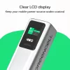 Tragbare Batterie Green Cell PBGC25UD, 25200 mAh, Li‑Ion, 140 W Gesamtleistung, 2× USB‑C + 1× USB‑A, OLED-Display, Aluminiumgehäuse
