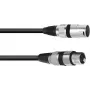 PSSO XLR Lautsprecherkabel 2x2,5 mm², 3 m, schwarz