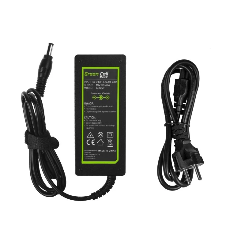 Green Cell AD25P Netzteil/Wechselrichter Indoor 65 W Schwarz