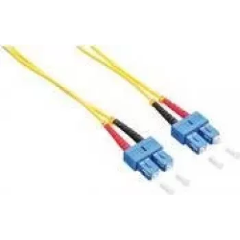 Logilink - Patchkabel - SC Singlemode (M) auf SC Singlemode (M) - 2 m - Glasfaser - Duplex - 9/125 Mikrometer - OS2 - halogenfrei - gelb (FP0SC02)