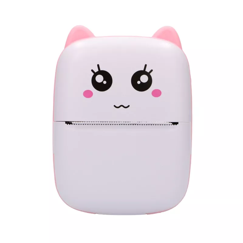 Thermodrucker für Quittungen Extralink EPP-001 mit 5 Rollen selbstklebendem Thermopapier, Pink
