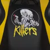 Subsonic SA5609-IM1 Pro Iron Maiden Killers Gaming-Stuhl, 3D-Armlehnen, Kunstleder, Neigung 90°–135°, 120 kg, Schwarz mit gelber Stickerei