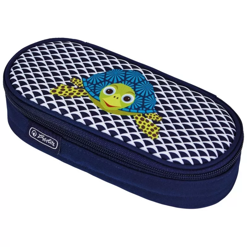 Weiche Federmappe Herlitz 50038435 Polyester Blau Breite 215 mm Tiefe 95 mm Höhe 60 mm
