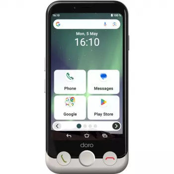 Smartphone Doro Aurora A10 4,5 Zoll 4GB RAM 64GB Schwarz Weiß