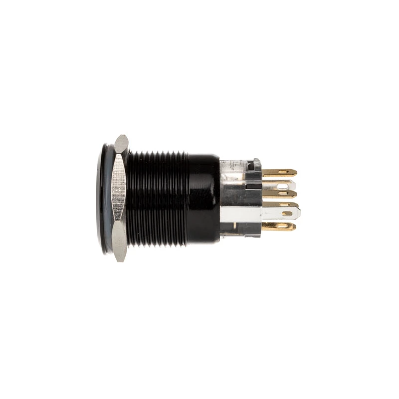 DimasTech Vandalismusschalter/-Taster 19mm Blackline Dot RGB PD218