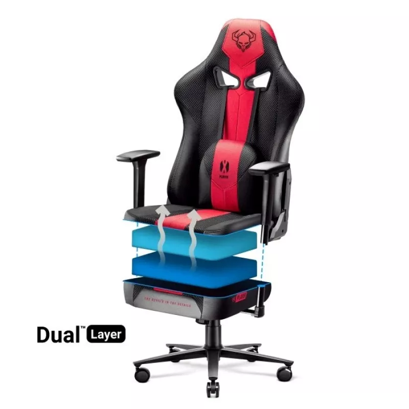 Diablo X-PLAYER 2.0. KING Gaming-Stuhl Crimson Anthrazit